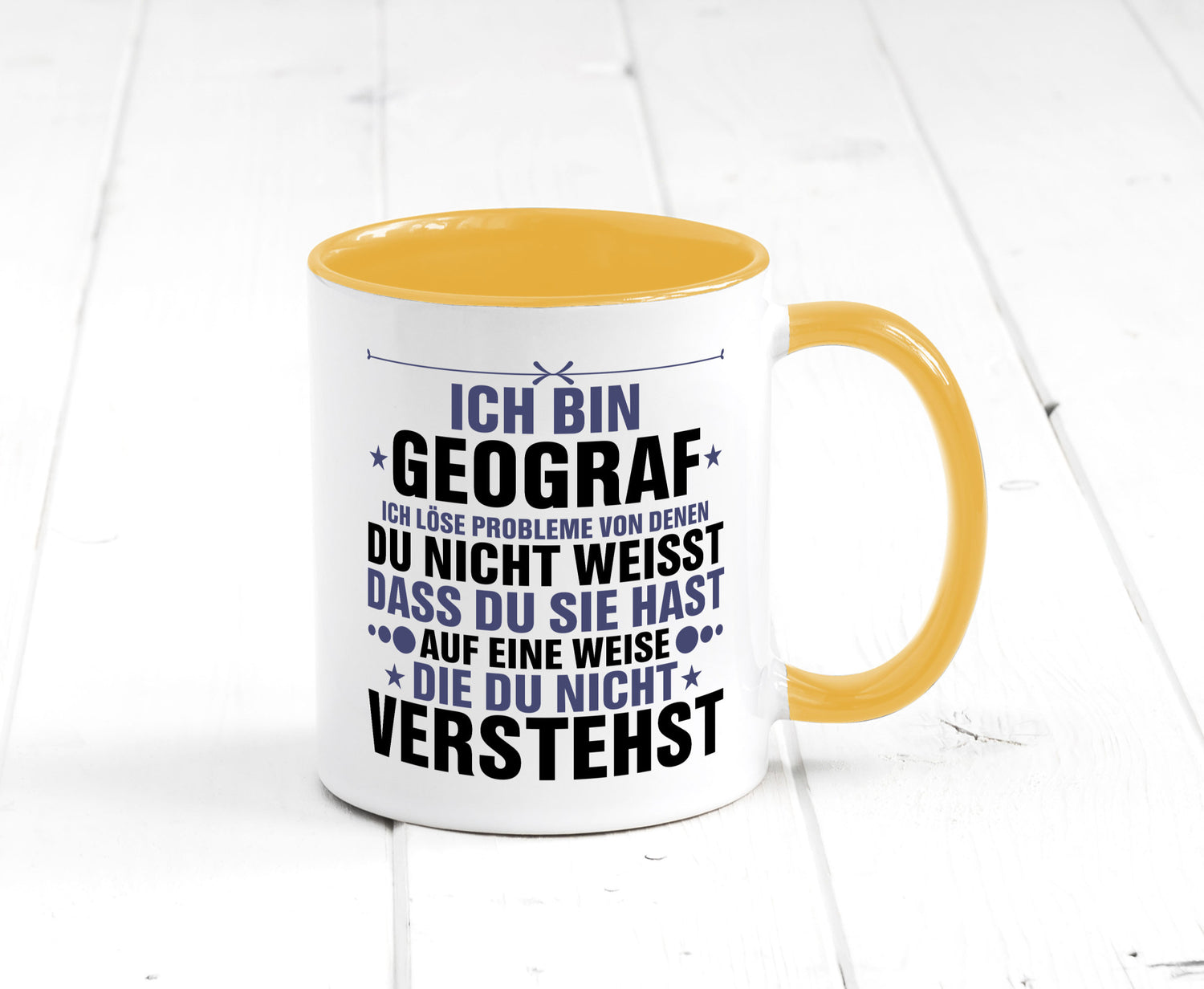 Löse Probleme: Geograf | Geografie lustig Humor Geschenkidee Geschenk Tasse
