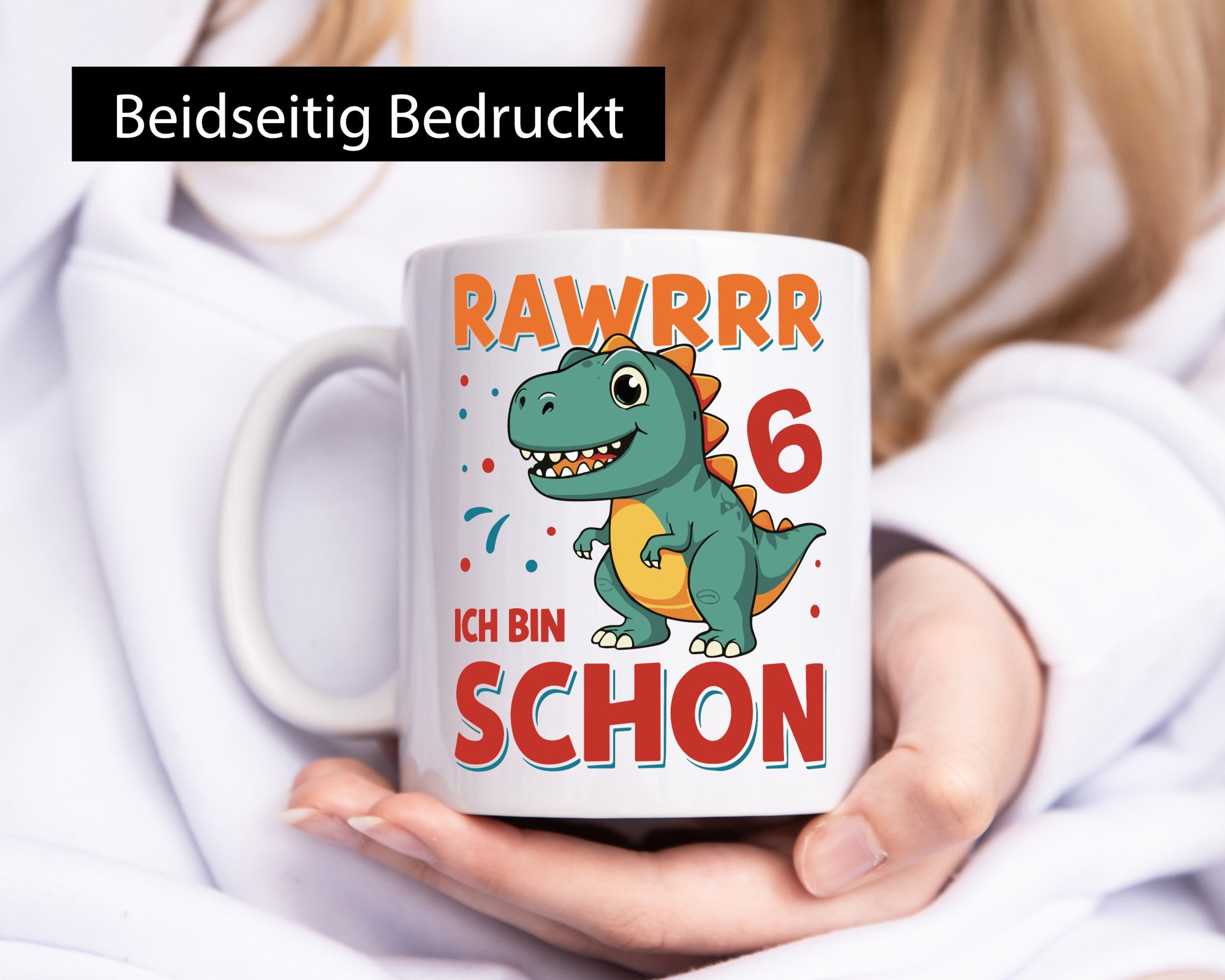 6. Geburtstag | 6 Jahre Rawr ich bin schon T-Rex lustige Geschenkidee Geschenk