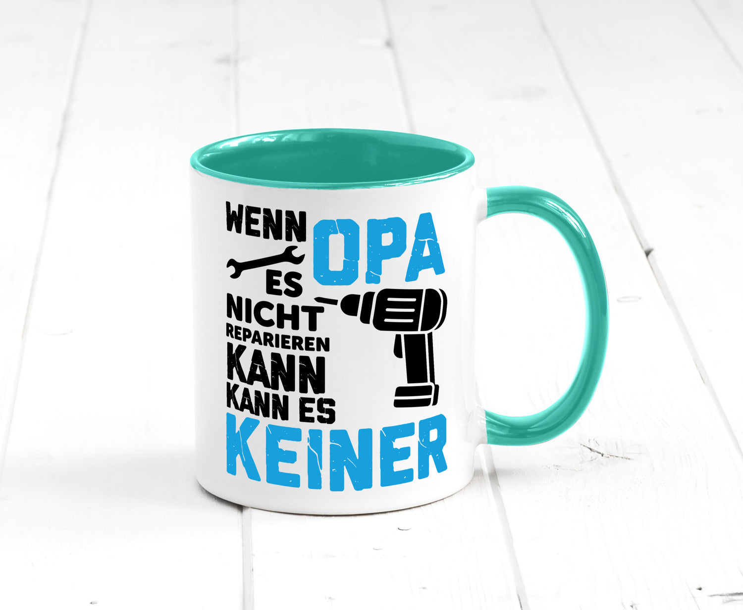 Wenn opa es nicht Reparieren kann | für alles Geschenkidee Familie Humor Tasse