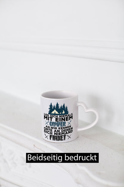 Camper Humor | Spruch Tasse Camping schwarzer Geschenk Geschenkidee lustiger