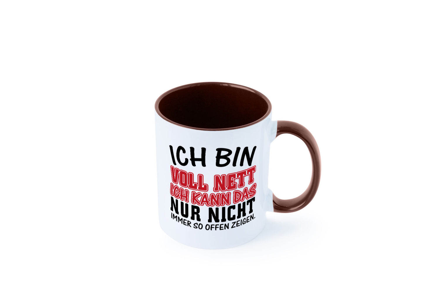 Ich bin voll nett Geschenkidee Humor Tasse