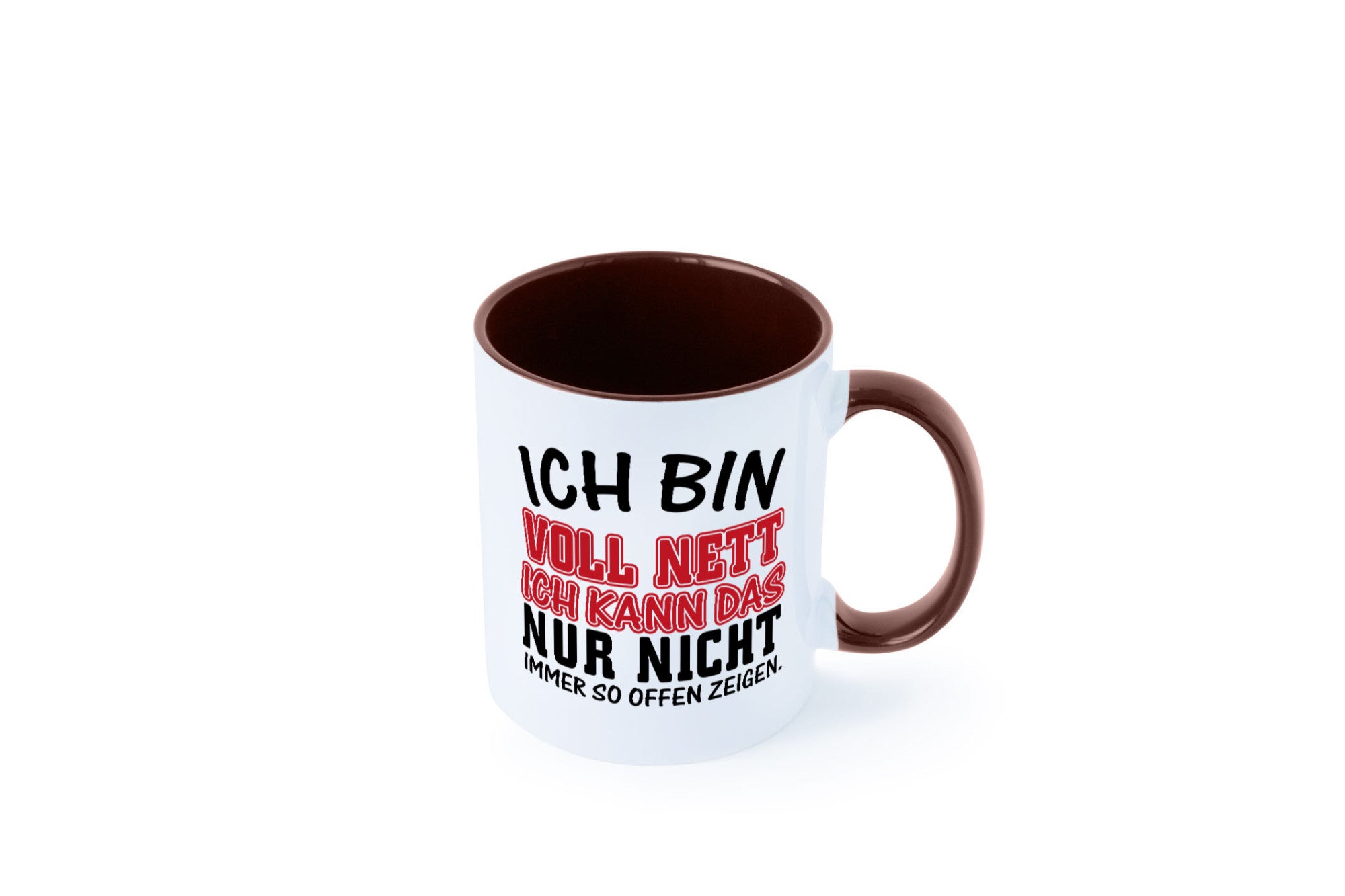 Ich bin voll nett Geschenkidee Humor Tasse