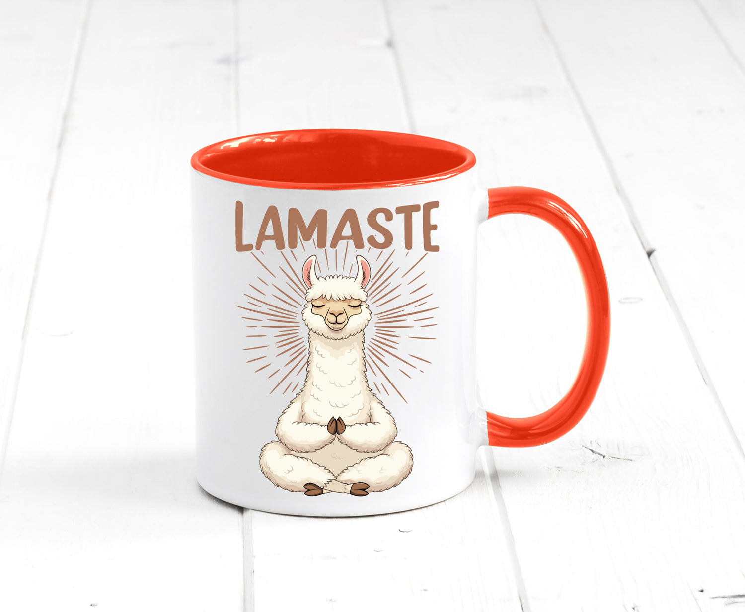 Lamaste | Lama Namaste lustiger Spruch Geschenk Humor Geschenkidee Tasse
