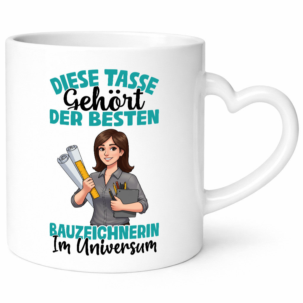 Im Universum: Bauzeichnerin | Zeichnerin Geschenkidee Humor Tasse