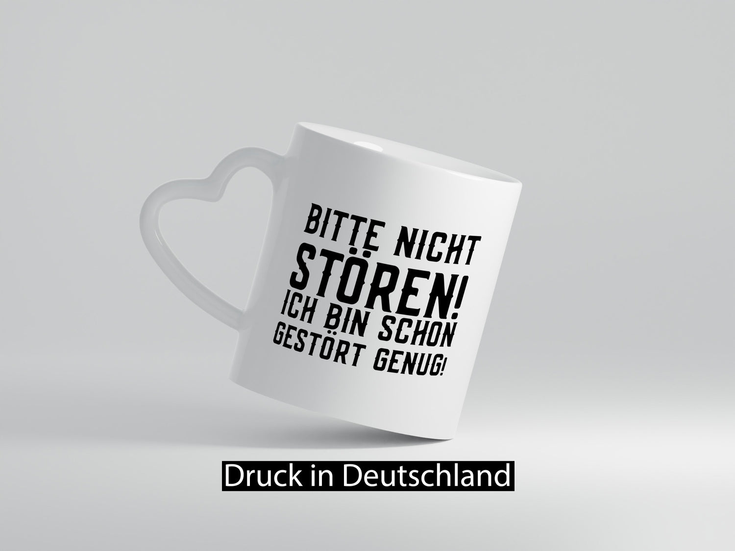 Bitte nicht stören bin gestört genug | witziger Spruch Humor Geschenkidee Tasse