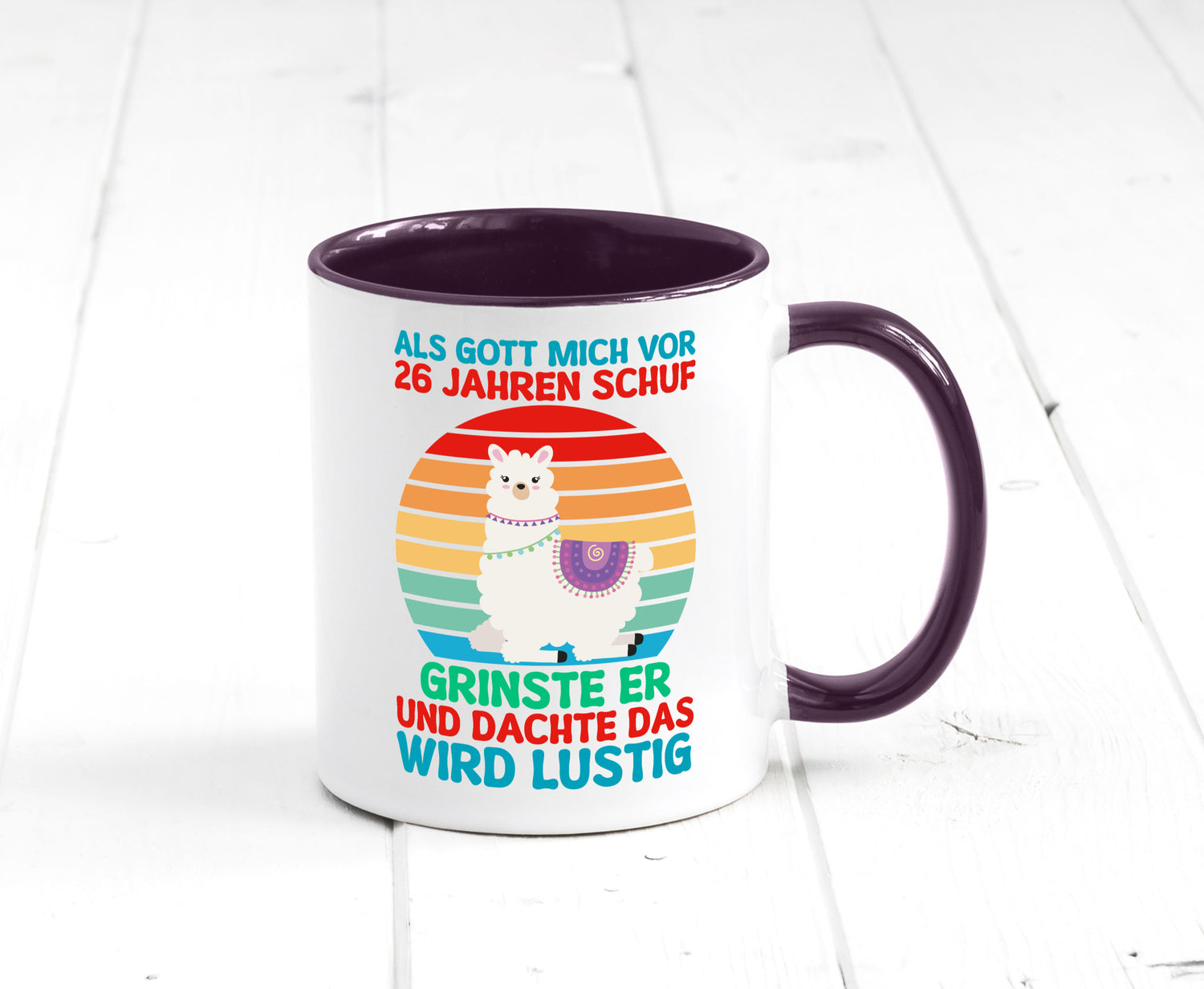 26. Geburtstag | 26 Jahre Gut Schuf mich Lama v2 lustiger Spruch Geschenk
