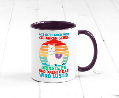 26. Geburtstag | 26 Jahre Gut Schuf mich Lama v2 lustiger Spruch Geschenk