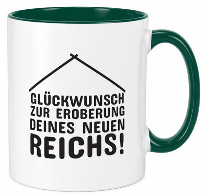 Neue Wohnung | Hausbesitzer Tasse Umzug Eigenheim Humor Geschenkidee