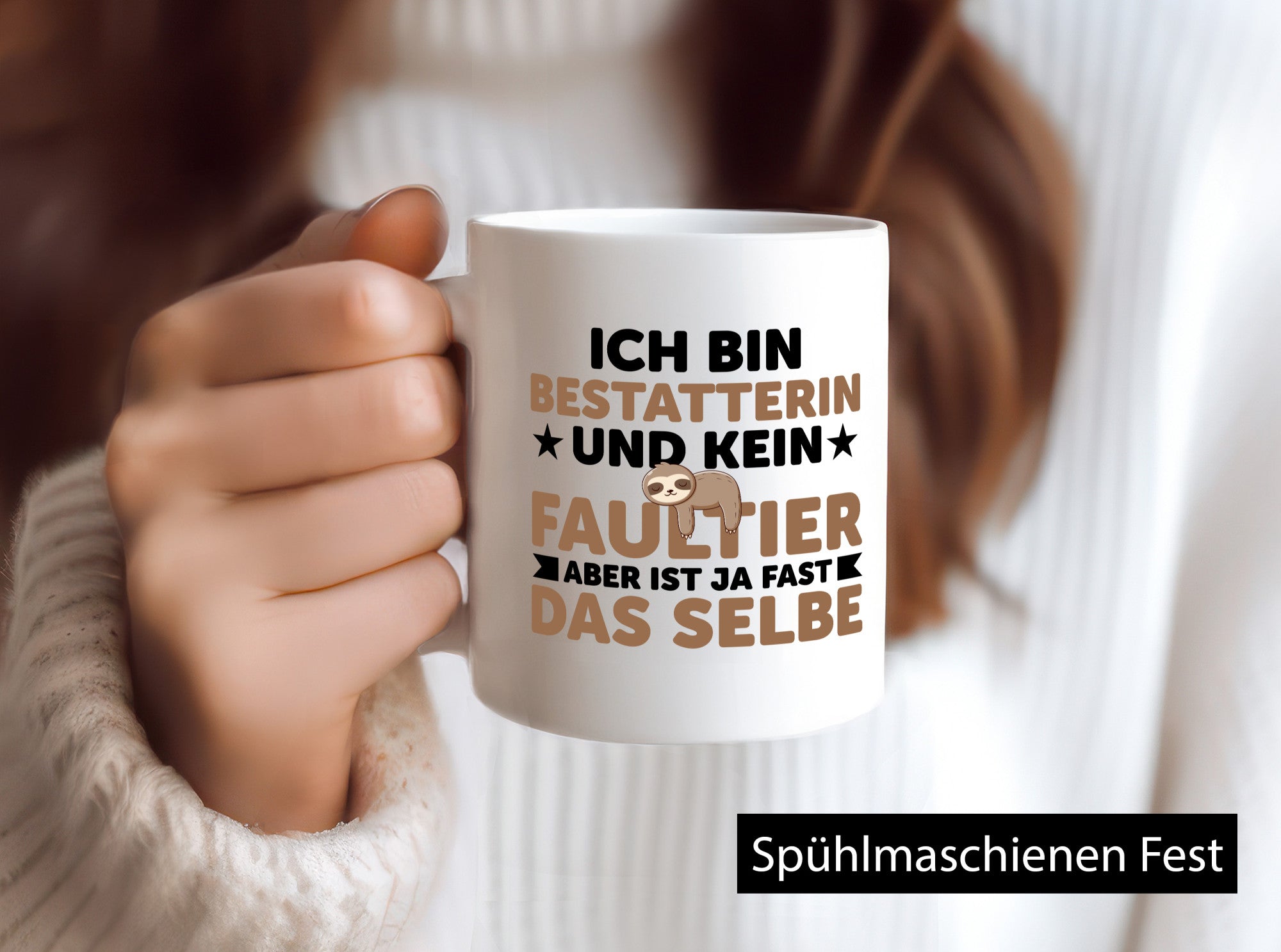 Ich bin kein Faultier: Bestatterin | Bestattung lustiger Spruch Geschenk