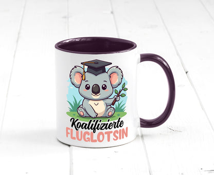 Koalifizierte Fluglotsin | Flughafen Flugverkehr lustiger Spruch Geschenk Humor