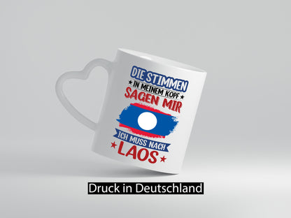 Laos | Urlaub Stimmen in meinem Kopf Traumland lustig Humor Geschenkidee
