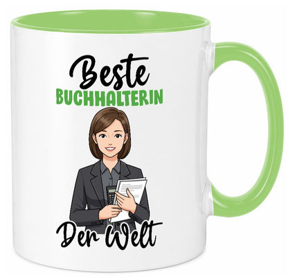 Beste Buchhalterin | Buchhaltung Humor v2 lustig Geschenkidee Geschenk Tasse