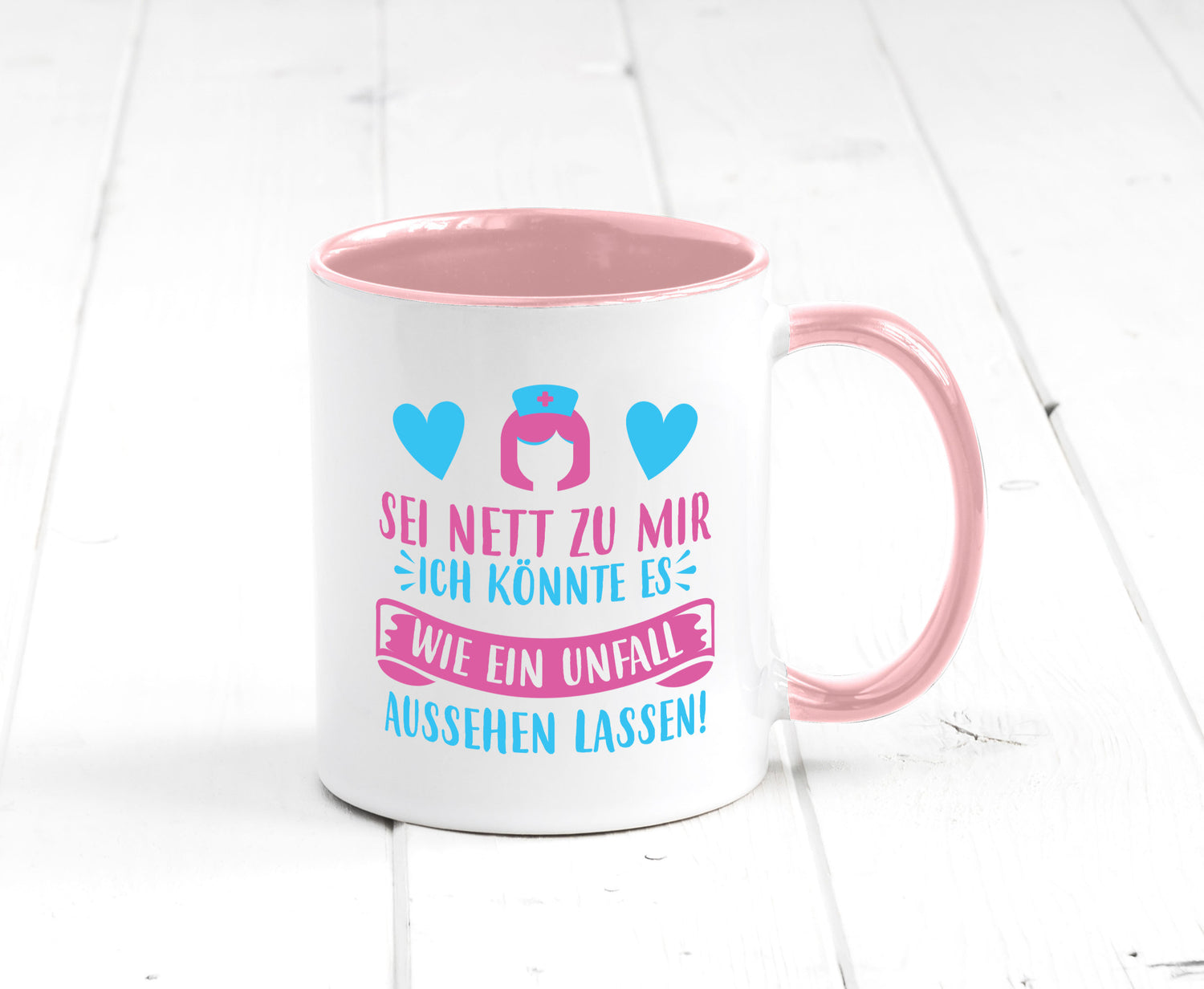 Sei nett, könnte wie ein Unfall aussehen | Kopf lustiger Spruch Geschenk Humor