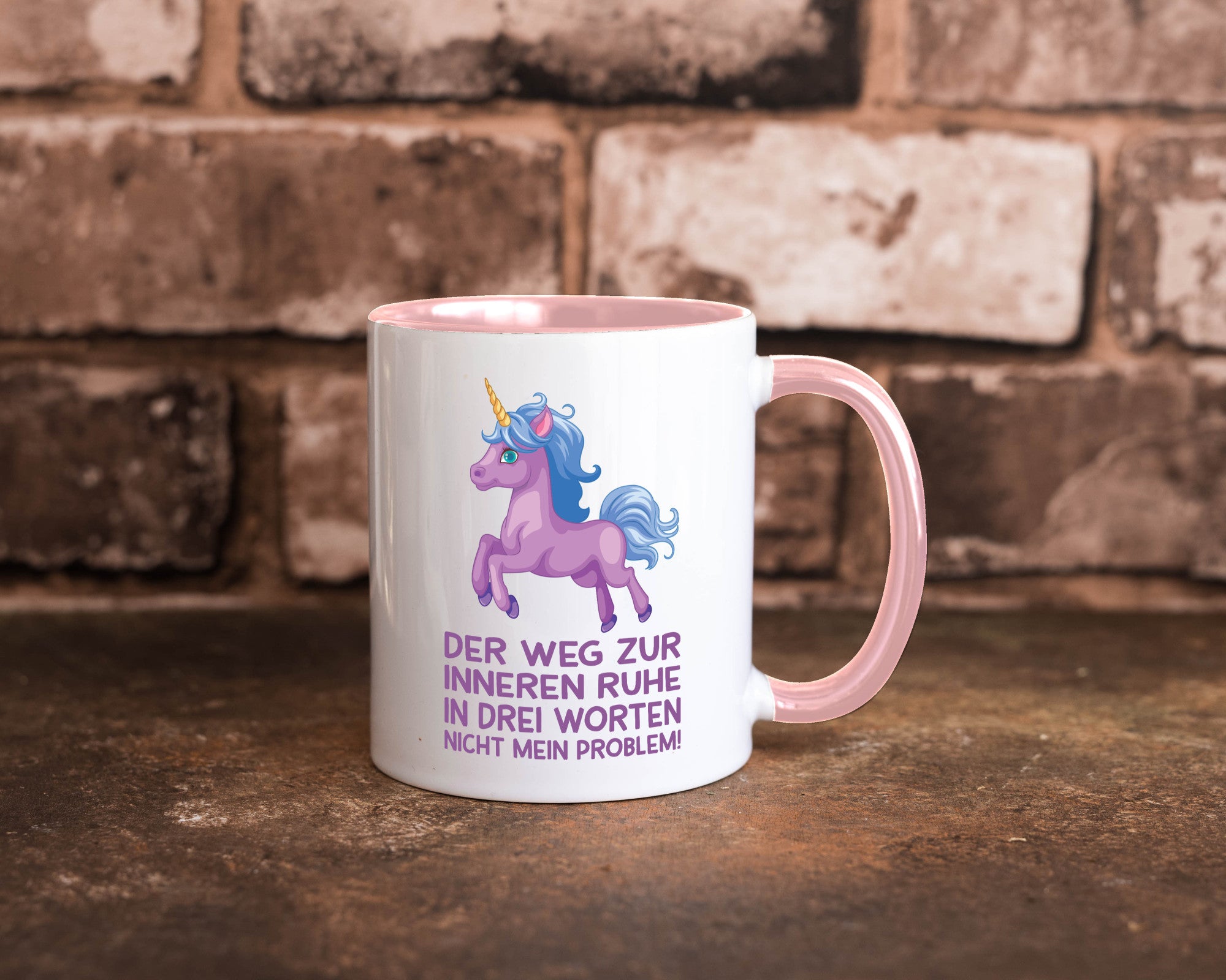 Innere Ruhe, drei Worte, nicht mein Problem | Einhorn Geschenk Humor