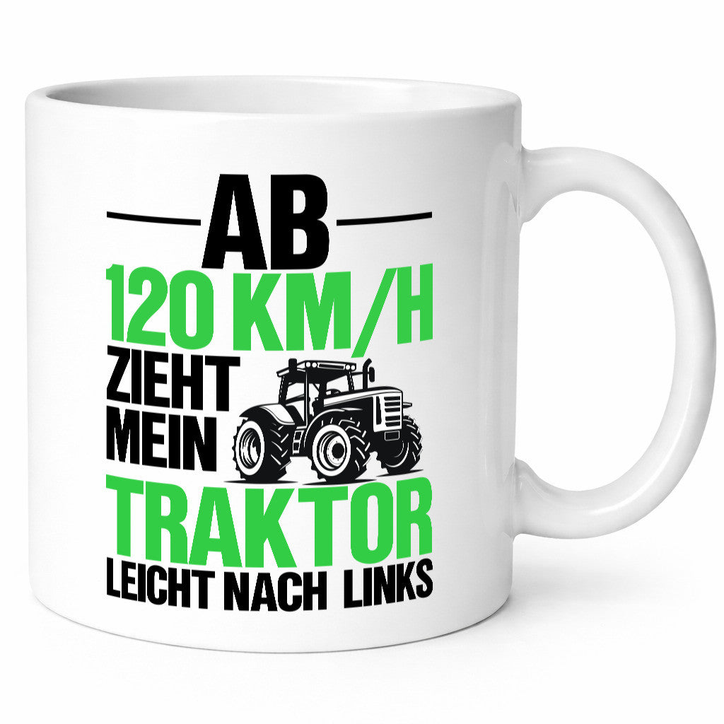 Traktor zieht nach Links | Landwirt Bauer lustig Humor Geschenkidee Geschenk