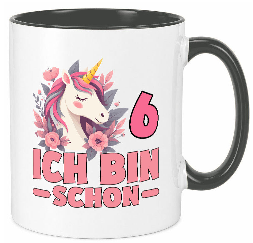 6. Geburtstag | 6 Jahre Einhorn bin schon Mädchen Geschenk Geschenkidee