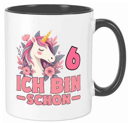 6. Geburtstag | 6 Jahre Einhorn bin schon Mädchen Geschenk Geschenkidee