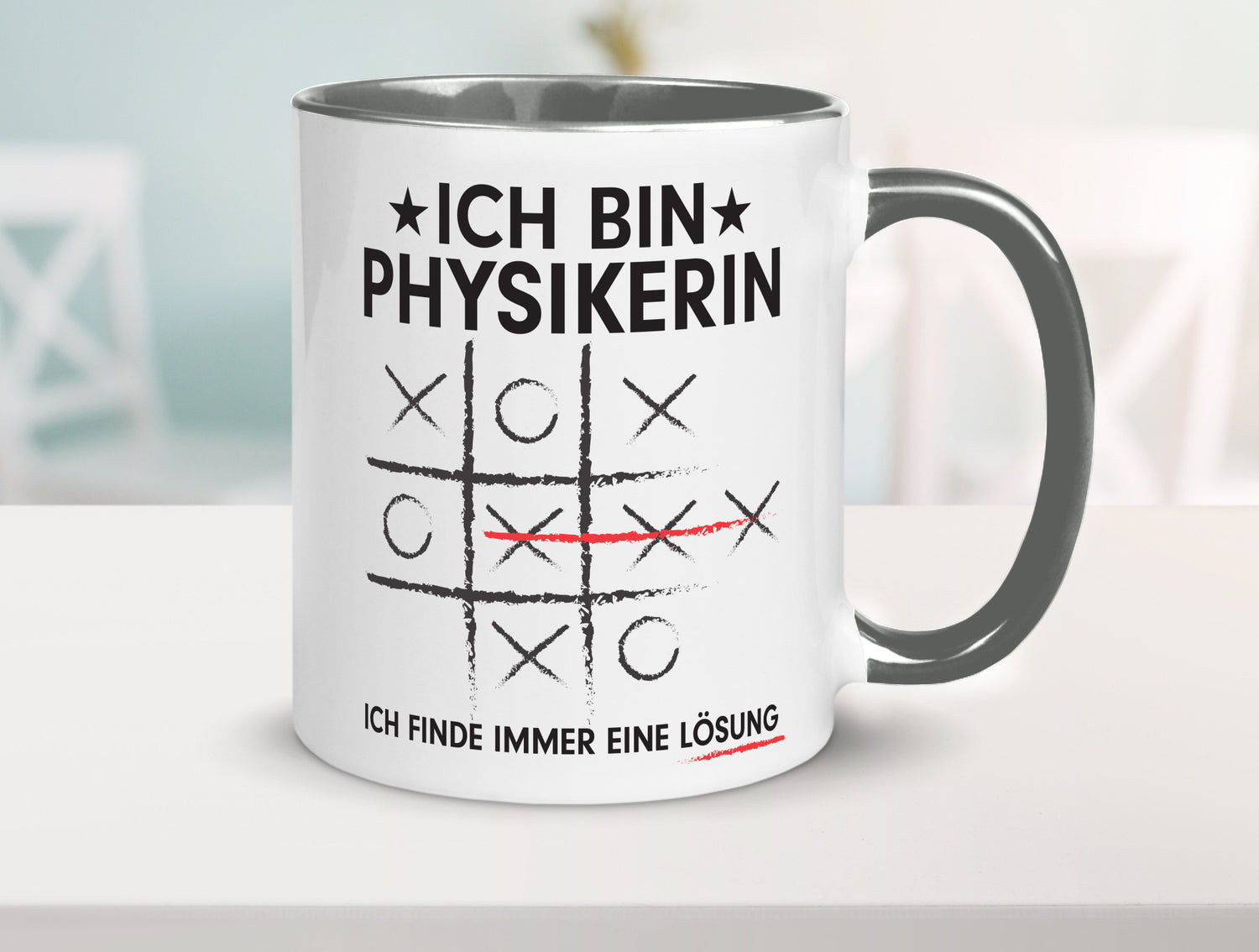 Löse Probleme: Physikerin | Physik Humor Geschenkidee Tasse