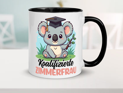 Koalifizierte Zimmerfrau| Holzbau | Handwerkerin lustiger Spruch Geschenk Humor