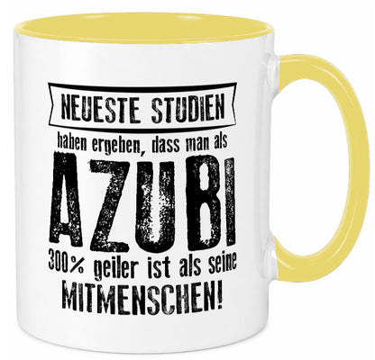 Neuste Studien: Azubi | Ausbildung Lehre Lehrling lustig Humor Geschenkidee Tasse