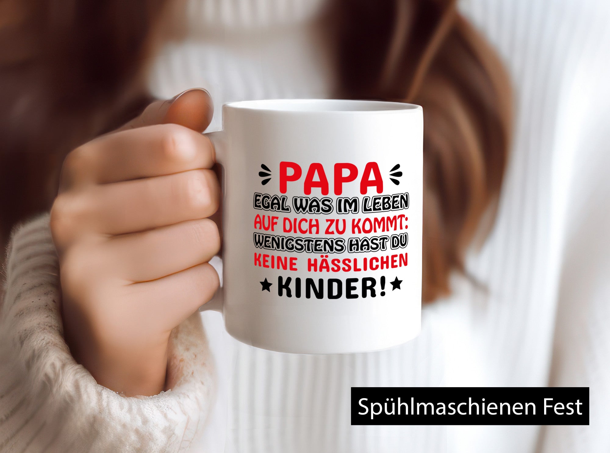 Papa egal was auf dich zukommt Humor Geschenkidee Tasse