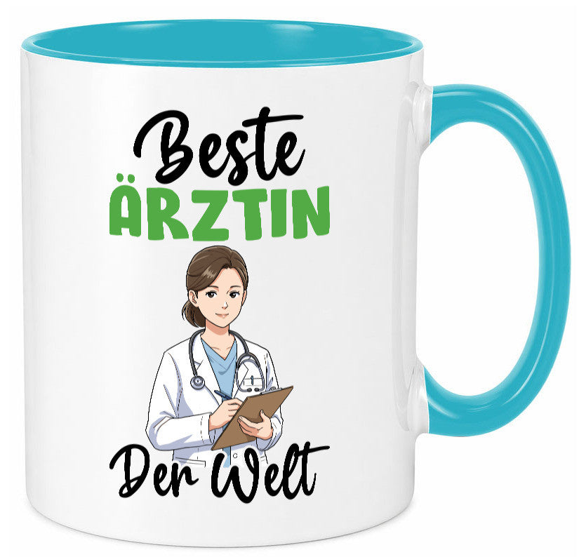 Beste Ärztin | Medizin Doktorin Fachärztin v2 Humor Geschenkidee Tasse