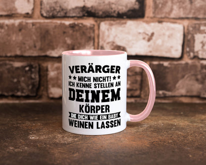 Ärger mich nicht ich kenne stellen da tut es weh. | Rache Geschenk Humor