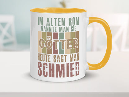 Heute sagt man: Schmied | schmieden lustig Humor Geschenkidee Geschenk Tasse