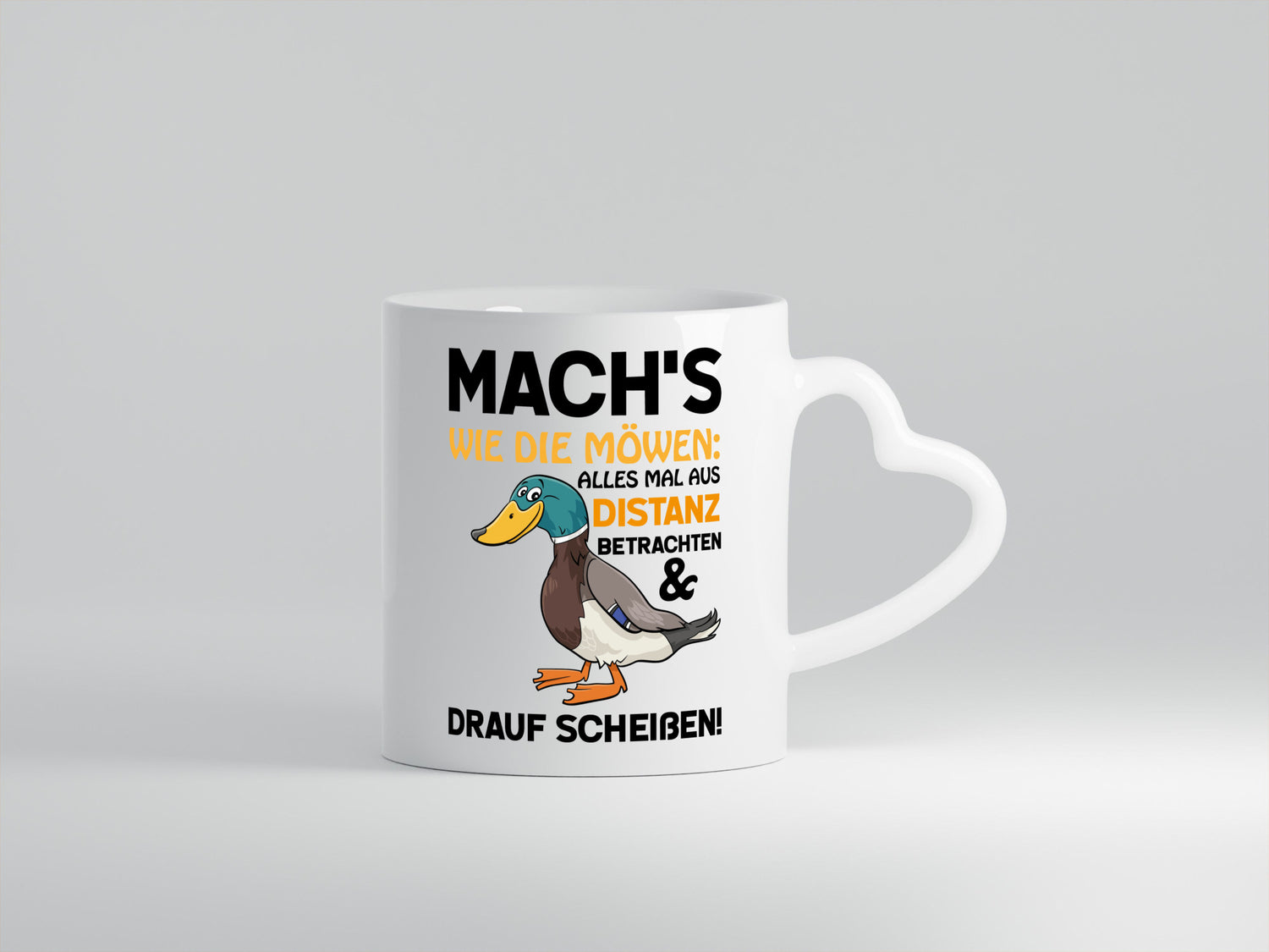 Scheiß drauf Geschenk Humor Geschenkidee lustiger Spruch Tasse
