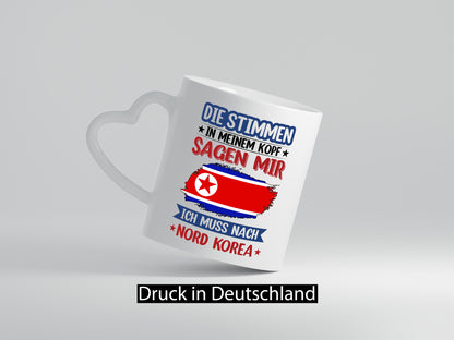 Nord Korea | Urlaub Stimmen in meinem Kopf Traumland lustiger Spruch Geschenk