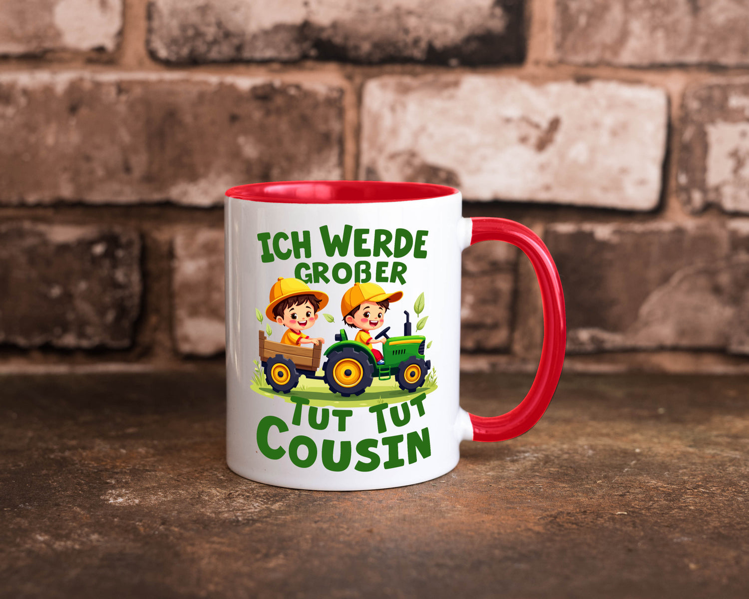 Ich werde Großer Cousin | Familie Bauer lustiger Spruch Geschenk Geschenkidee
