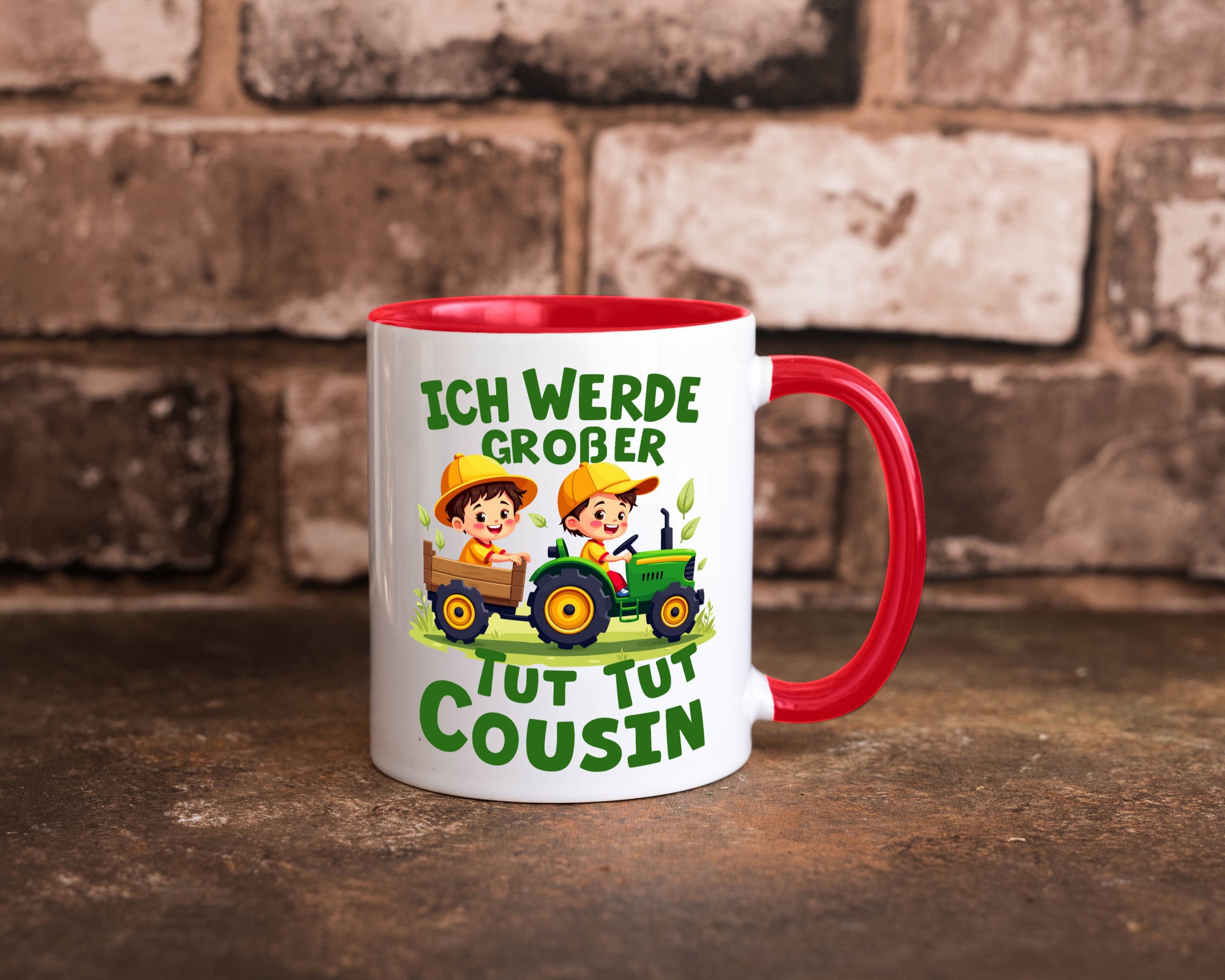 Ich werde Großer Cousin | Familie Bauer lustiger Spruch Geschenk Geschenkidee