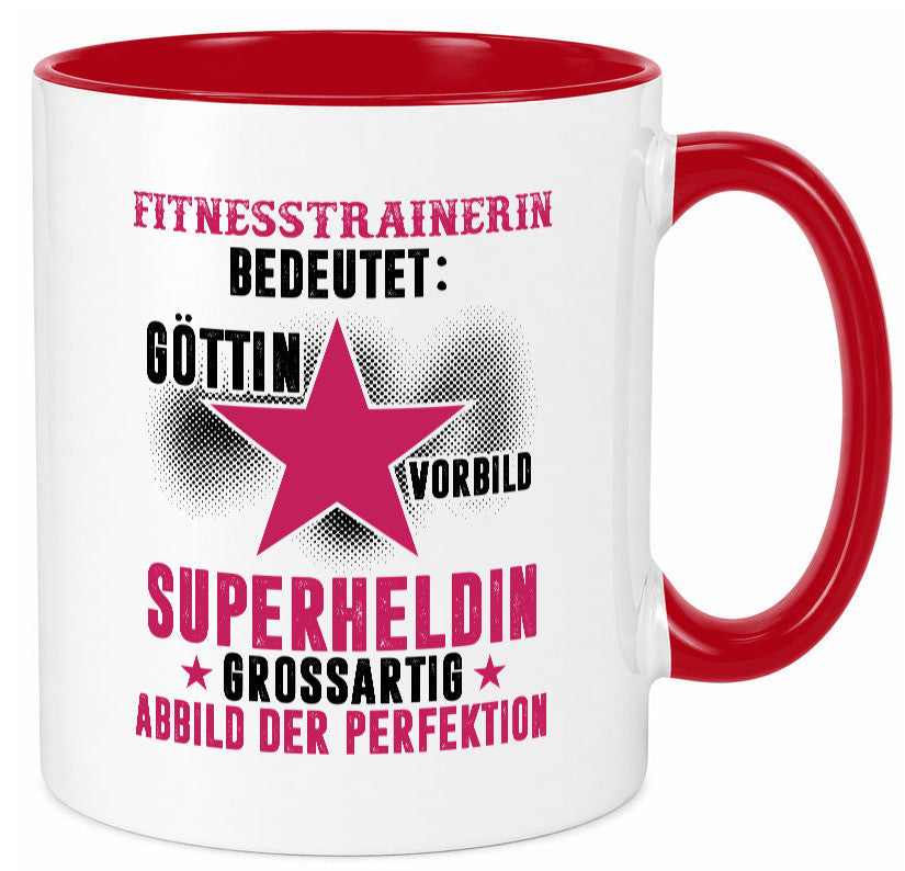 Bedeutung von Fitnesstrainerin | Trainerin Sport lustiger Spruch Geschenk Humor Tasse