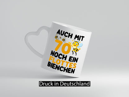 70. Geburtstag | flotte biene noch mit 70 lustig Geschenkidee Geschenk Tasse