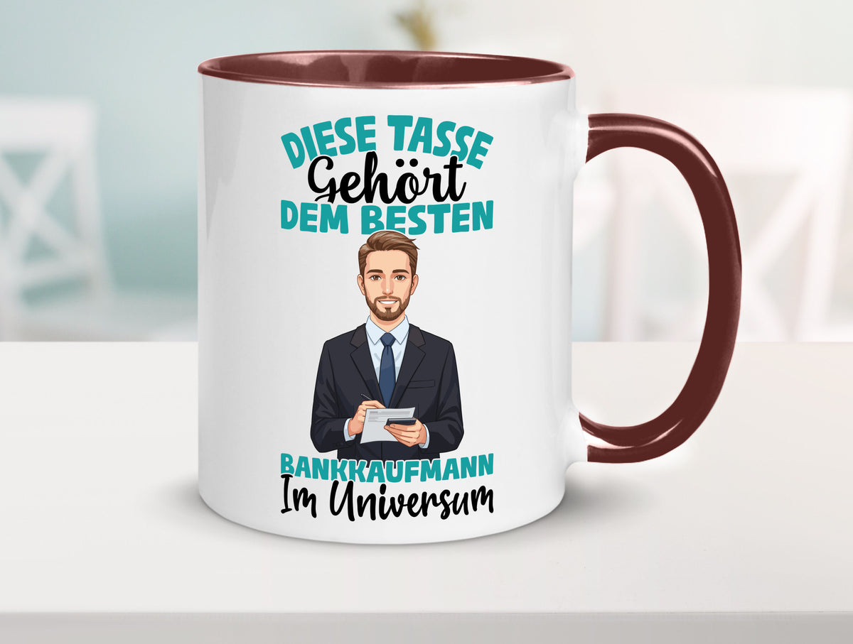Im Universum: Bankkaufmann | Kaufmann Bank Kaufleute Geschenkidee Humor Tasse