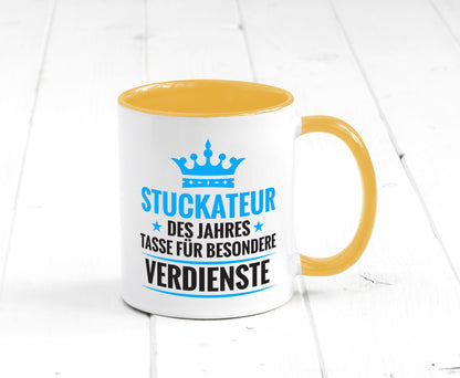 Besonderer Verdienst: Stuckateur | Innenausbau Beruf lustiger Spruch Geschenk