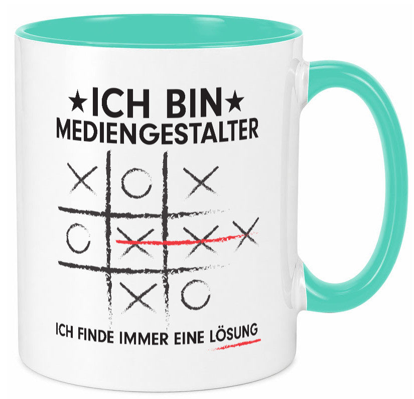 Löse Probleme: Mediengestalter | Medien Geschenk Humor Geschenkidee lustiger Tasse