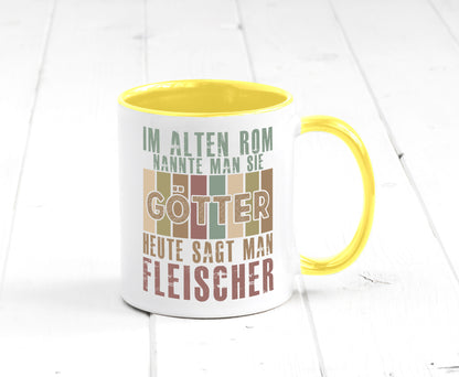 Heute sagt man: Fleischer | Schlachterei Humor Geschenkidee Tasse