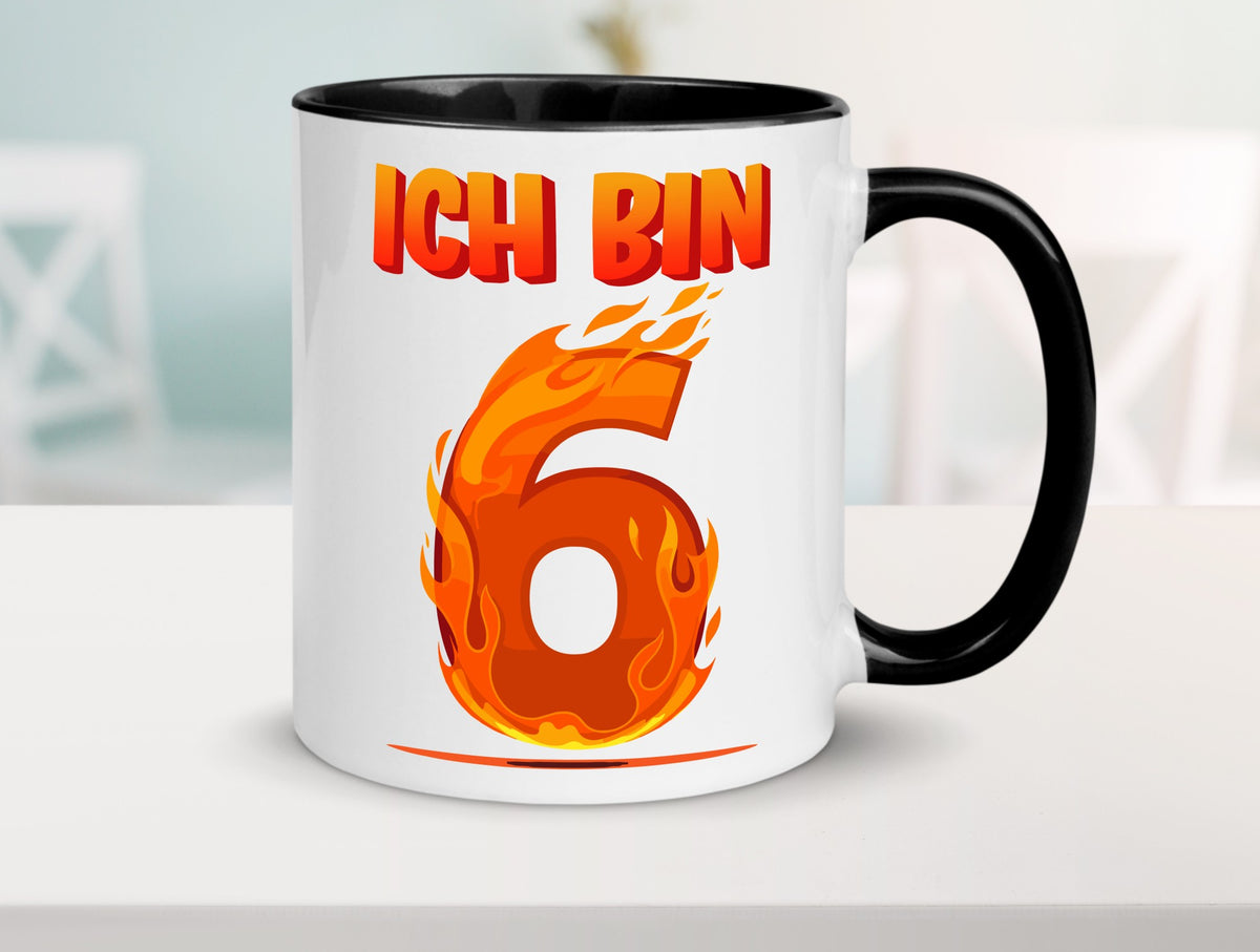 6. Geburtstag | 6 Jahre Drache lustig Geschenkidee Geschenk Tasse