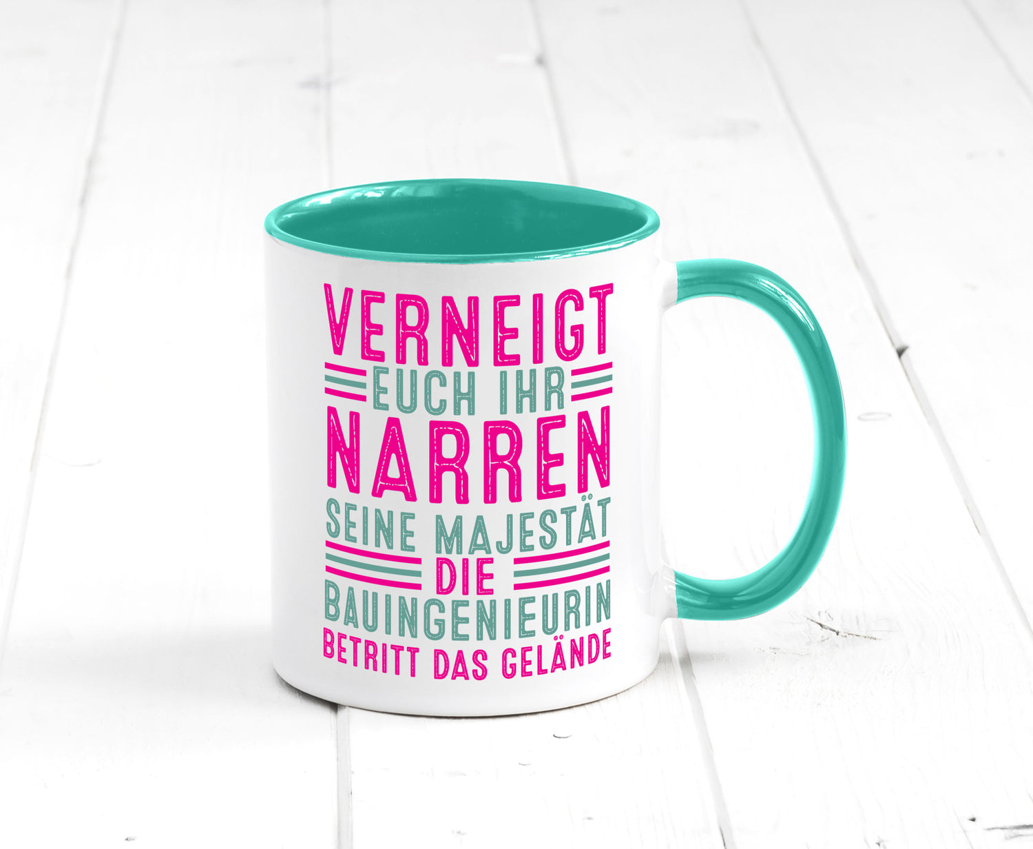Verneigt euch: Bauingenieurin | Ingenieurin Geschenkidee Humor Tasse