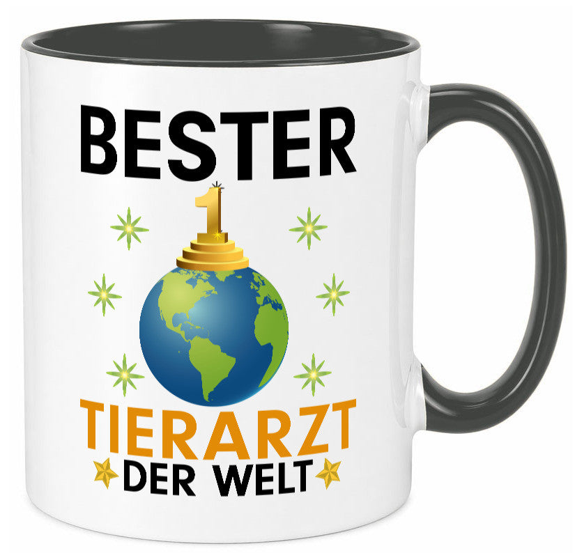 Welt Bester Tierarzt | Tiermedizin Mediziner lustig Tierliebhaber Humor Tasse