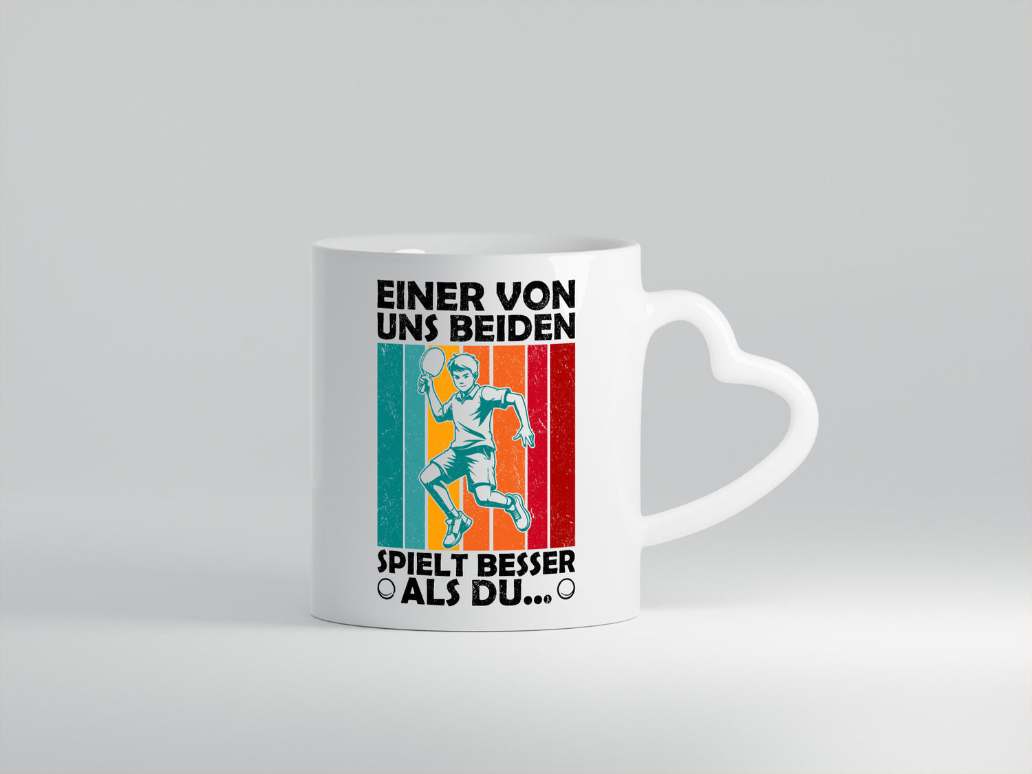 Von uns beiden spielt besser als du | Tischtennis Tennis Humor Geschenkidee