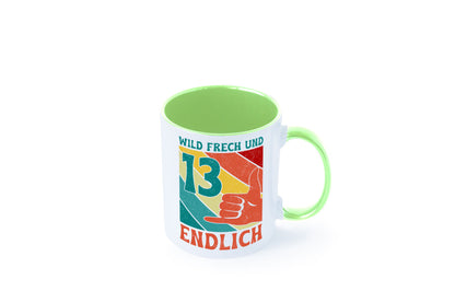 13. Geburtstag | 13 Jahre Wild und Frech Humor Geschenkidee Tasse