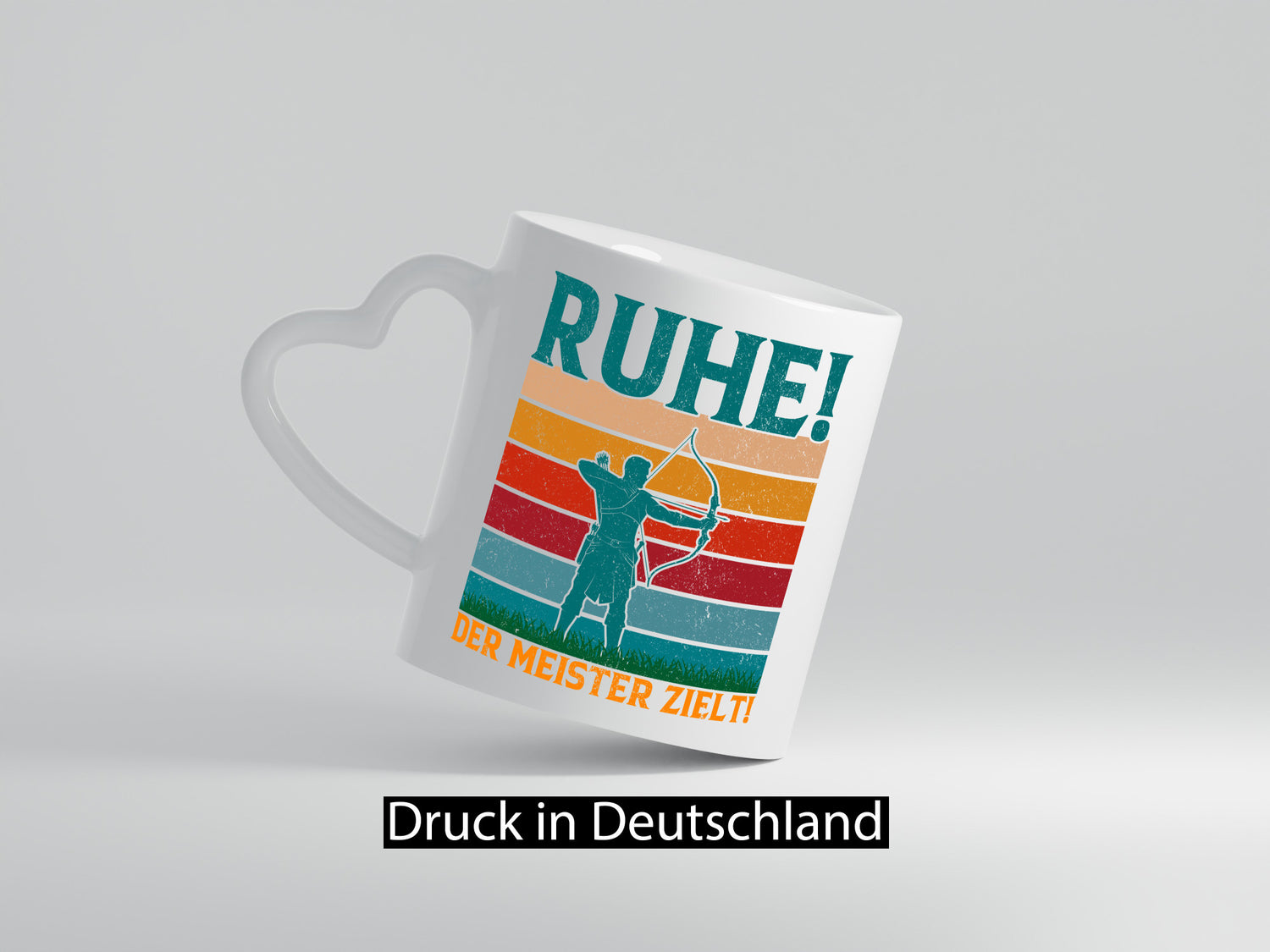 Ruhe der Meister Zielt | Bogenschießen Bogenschütze Geschenkidee Humor Tasse