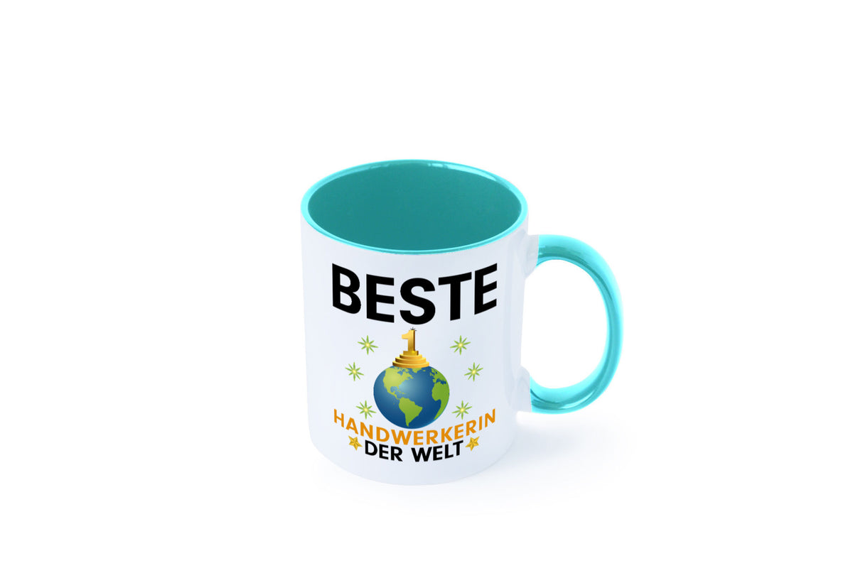 Welt Beste Handwerkerin | Handwerkerinnen lustiger Spruch Geschenk Humor Tasse