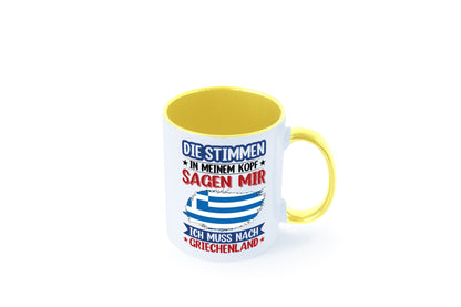 Griechenland | Urlaub Stimmen in meinem Kopf Traumland Humor Geschenkidee Tasse