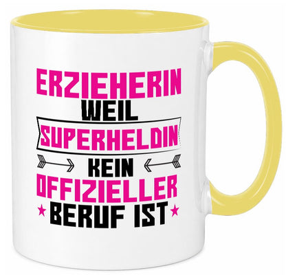 Superheldin Erzieherin | Pädagogin Schule Geschenkidee Humor Tasse