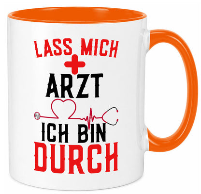 Arzt | Lass mich durch Herz Doktor Krankenhaus Puls Humor Geschenkidee Tasse