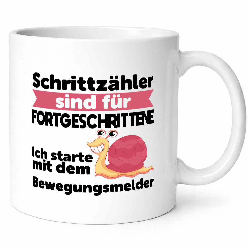 Schrittzähler Fortgeschrittene, Bewegungsmelder | Schnecke Geschenk Humor