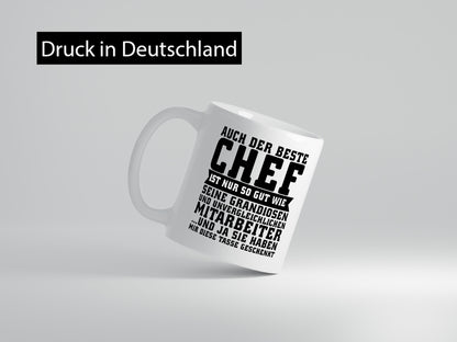Bester Chef lustiger Spruch Geschenk Arbeit Kollegen Büro Tasse